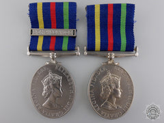 Two British Civil Defence Long Service Medals