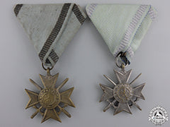 Two Bulgarian Military Orders Of Bravery