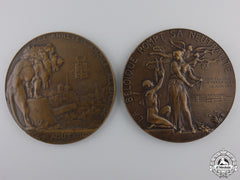 Two First War Belgian Table Medals