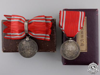 two_japanese_red_cross_membership_medals_two_japanese_red_5553a4799a482
