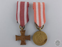 Two Polish Miniature Medals