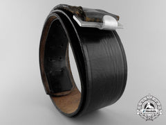 A German Black Leather Belt By Kernstuck 1937