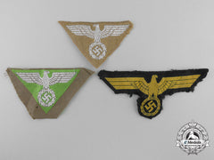 Three Second War German Cloth Insiginia