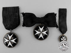Three British Order Of St. John Breast Badges