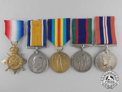 A First War Medal Group To The 1St Canadian Infantry Battalion Cef