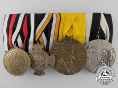 A Franco Prussian War Medal Bar Of Four Awards & Decorations