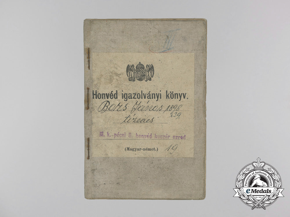 hungary._a_first_war_hussar's_military_identification_pass_v_558