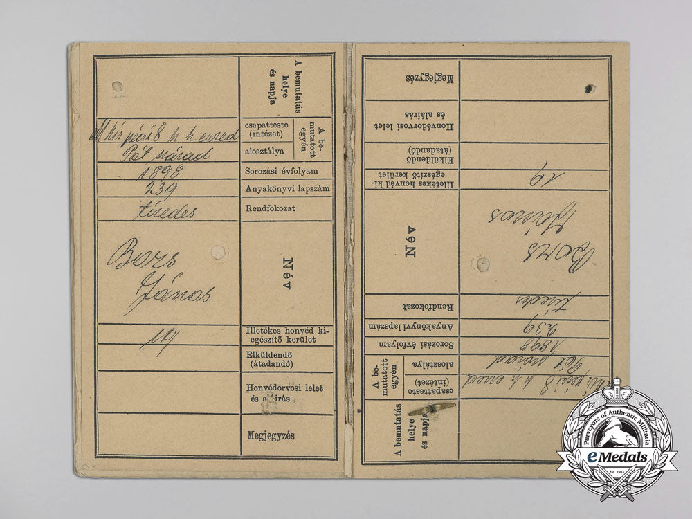 hungary._a_first_war_hussar's_military_identification_pass_v_564
