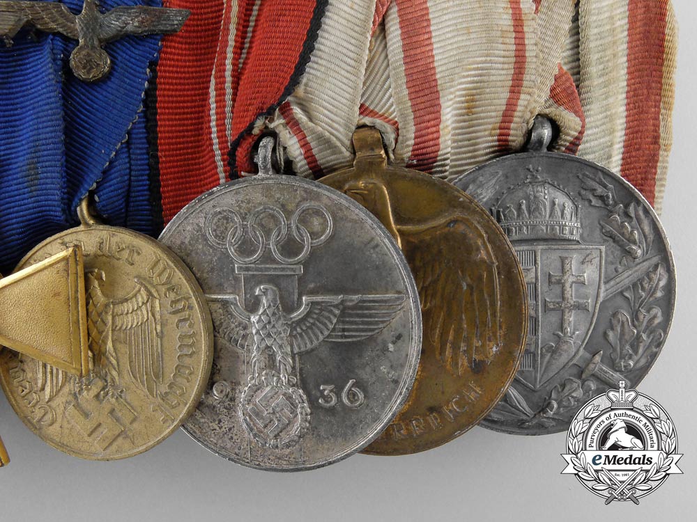 a_first&_second_war_german_medal_bar_with_seven_decorations_w_141