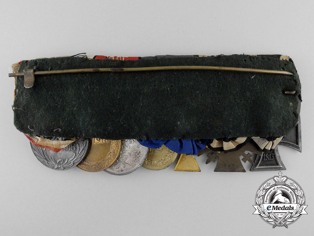 a_first&_second_war_german_medal_bar_with_seven_decorations_w_143