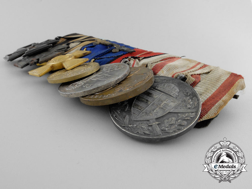 a_first&_second_war_german_medal_bar_with_seven_decorations_w_145