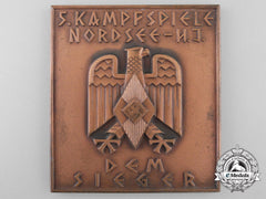 A Hitler Youth Winners Plaque; Nordsee Competition