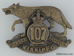 Wwi 107Th Infantry Battalion "Winnipeg Battalion" Cap Badge Cef