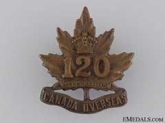 Wwi 120Th Infantry Battalion Cap Badge 1915 Cef