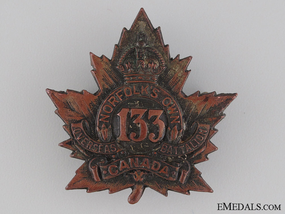 wwi133_rd_infantry_battalion_norfolk's_own_cap_badge_cef_wwi_133rd_infant_534d736e760bb