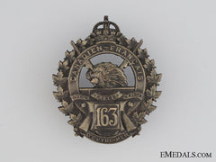 Wwi 163Rd Infantry Battalion Cap Badge Cef