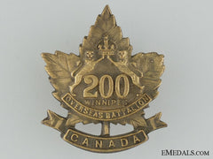 Wwi 200Th Infantry Battalion Collar Badge Cef