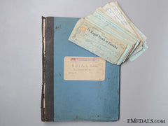 Wwi 220Th Battalion Daily Orders Book And Cancelled Cheques