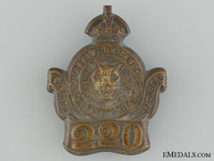 Wwi 220Th Infantry Battalion Collar Badge