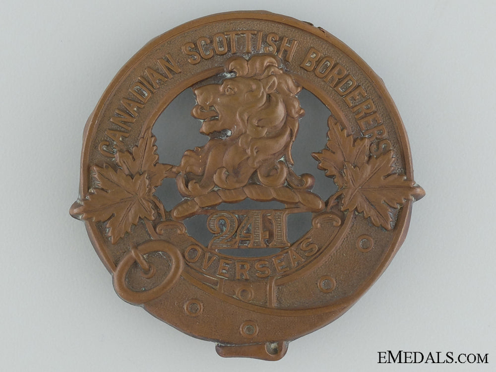 wwi241_st_infantry_battalion_glengarry_badge_cef_wwi_241st_infant_5373863b48606