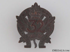 Wwi 32Nd Infantry Battalion Collar Tab Cef