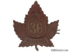 Wwi 36Th Infantry Battalion Cap Badge, Cef