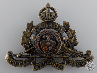 wwi67_th_university_of_toronto_overseas_field_battery_cap_badge_wwi_67th_univers_54930b2b4fc3a