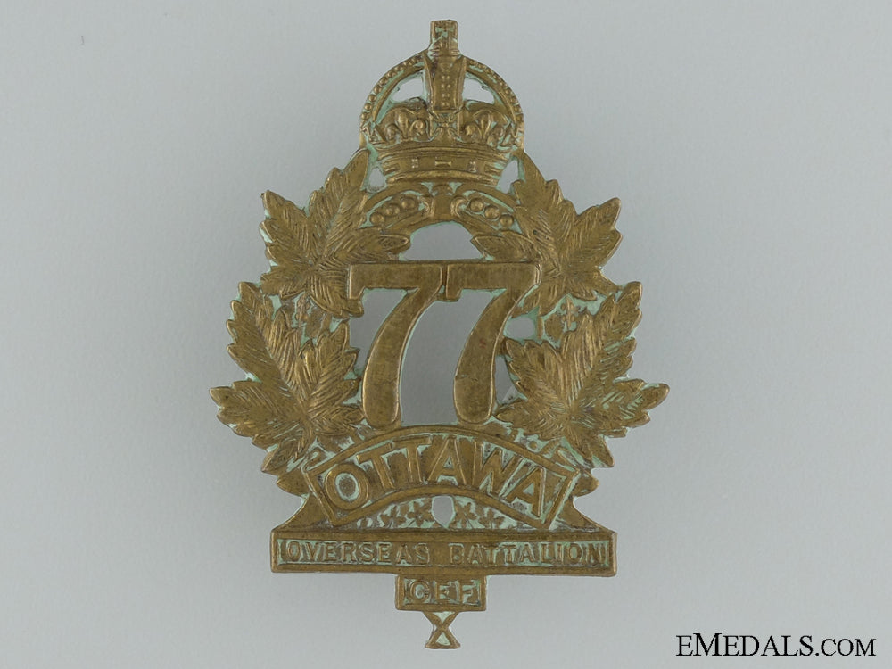wwi77_th_infantry_battalion"_ottawa_battalion"_cap_badge_wwi_77th_infantr_53738f2346d51