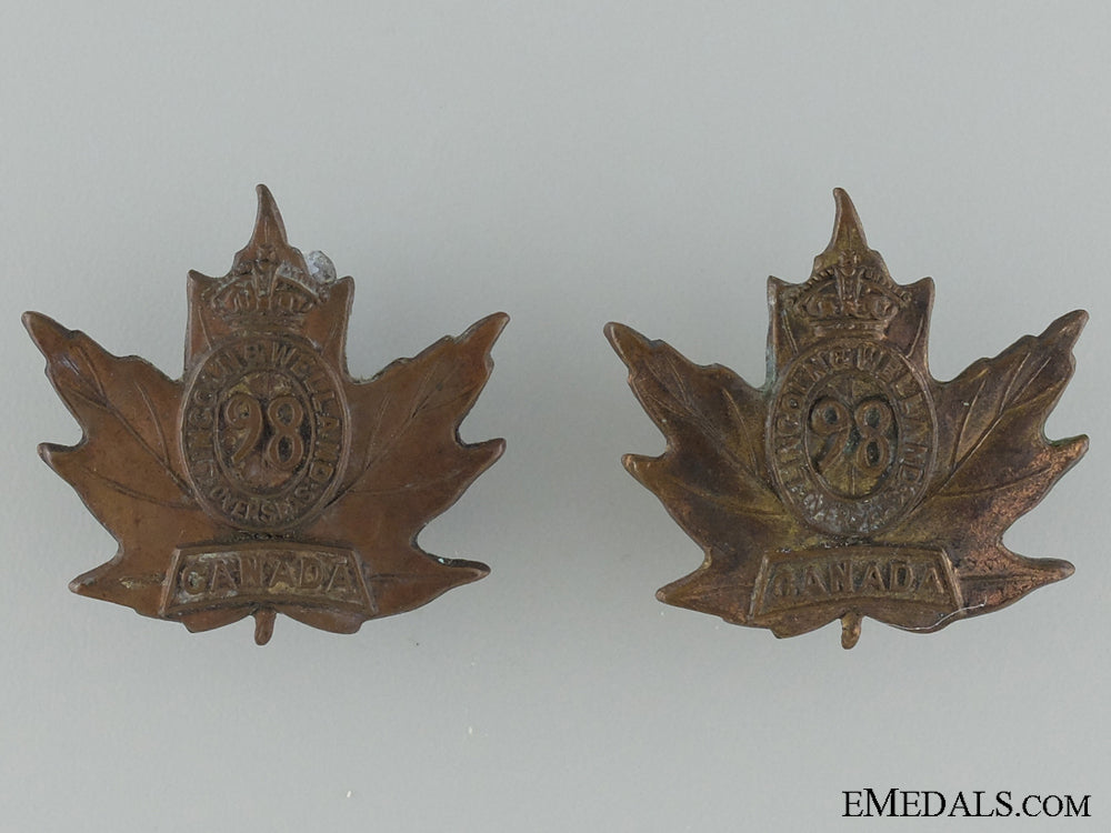 wwi98_th_infantry_battalion_collar_pair_cef_wwi_98th_infantr_537b8efe1733d