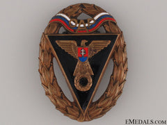 Wwii Army Racing Team Oap Badge - Third Class Badge