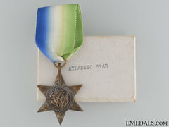 Wwii British Atlantic Star With Box