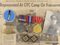 Wwii Canadian Group To Captain Gilbert Of The Midland Regiment