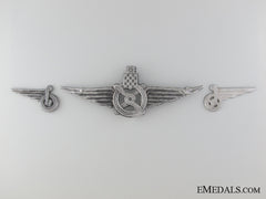 Wwii Railway Insignia: Cap Badge And Collar Tabs