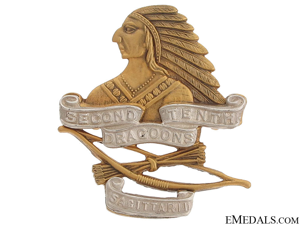wwii_second_tenth_draggons_officer_cap_badge_wwii_second_tent_51b5e4a4de9d9