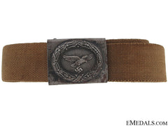Wwii Tropical Luftwaffe Belt With Buckle