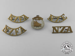 Five First War New Zealand Badges & Insignia