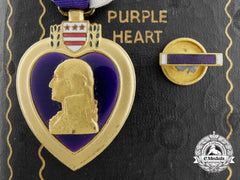 A Purple Heart To Staff Sergeant Collinge 721St Bomb Squadron Usaaf; Kia In Italy 1944