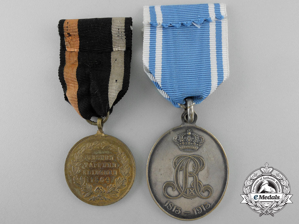 two_prussian_commemorative_war_medals_y_518