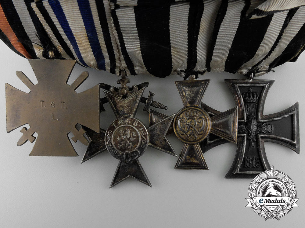 a_fine_first_war_prussian_medal_bar_with_golden_military_merit_cross_by_wagner,_berlin_y_750