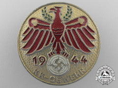 A Tirol German State Shooting Association (Dsvb) "Kk-Gewehr" Rifle Shooting Badge