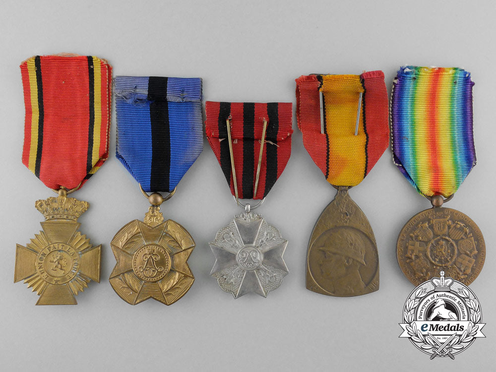 five_first_war_belgian_medals,_awards,&_decorations_z_384