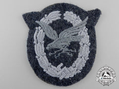 Germany, Luftwaffe. A Radio Operator & Air Gunner Badge; Cloth Version