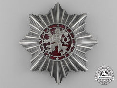 A Czechoslovakian Order Of The White Lion; Grand Officer Breast Star By Karnet Kysely