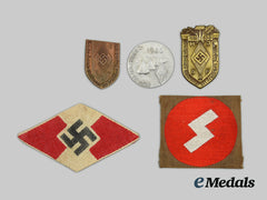 Germany, Hj. A Mixed Lot Of Badges And Insignia