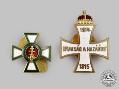 Hungary, Kingdom. Two Lapel Badges