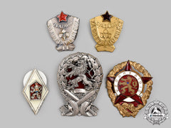 Czechoslovakia, Socialist Republic. A Mixed Lot Of Graduation And Proficiency Badges