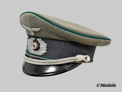 Germany, Heer. A Beamter auf Kriegsdauer Visor Cap, Owner-Attributed, by EREL