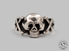 Germany, Ss. An Unofficial Commemorative Totenkopf Silver Ring