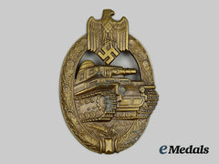 Germany, Wehrmacht. A Panzer Assault Badge, Bronze Grade, By Adolf Scholze