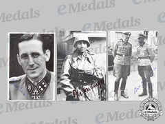 Germany, Ss. A Lot Of Postwar Signed Photos Of Waffen-Ss Knight’s Cross Recipients